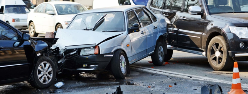 multiple car crash